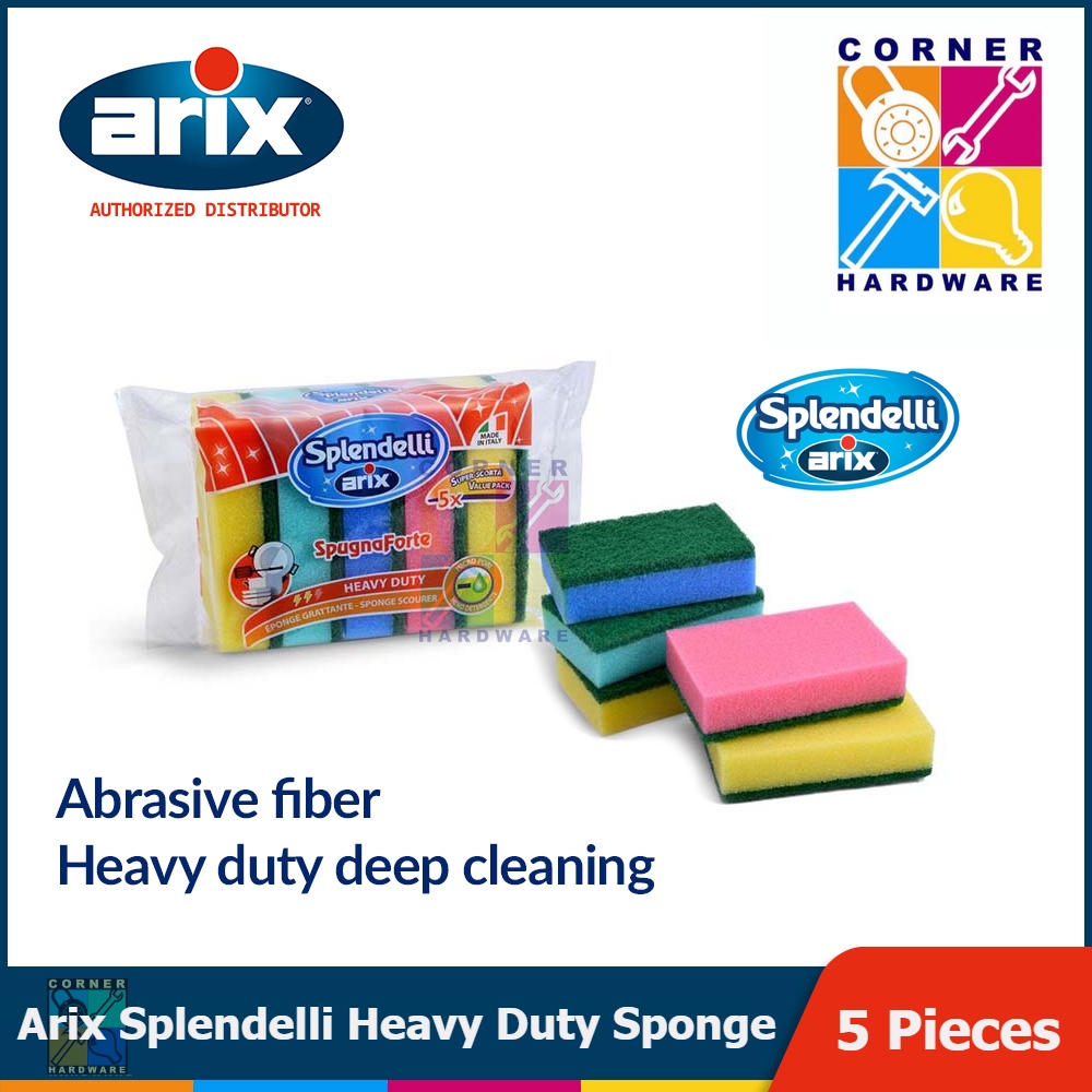Image of ARIX Colorful Synthetic Sponge Scourer 5pcs. Large