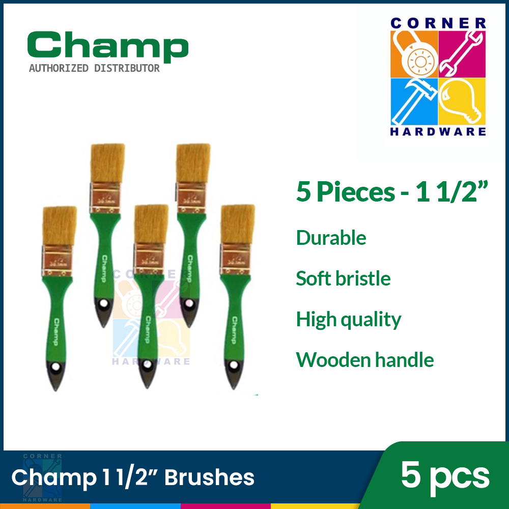 Image of CHAMP Paint Brushes 5 pcs. size 1 ½ inches