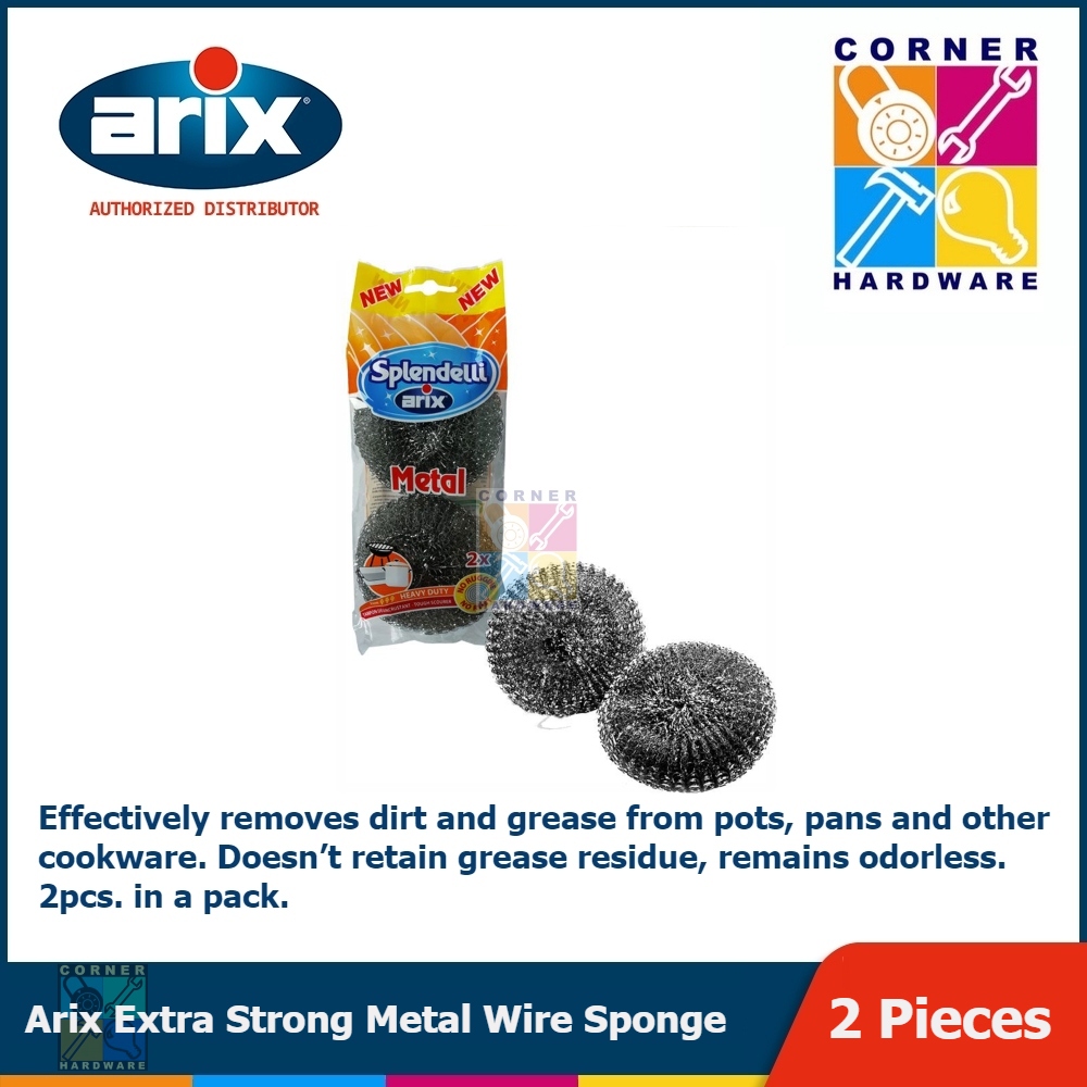 Image of ARIX Extra Strong Metal Wire Sponge 2pcs.