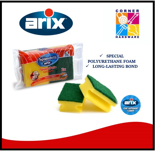 Image of Arix Easy Grip Sponge Scourer 2pc