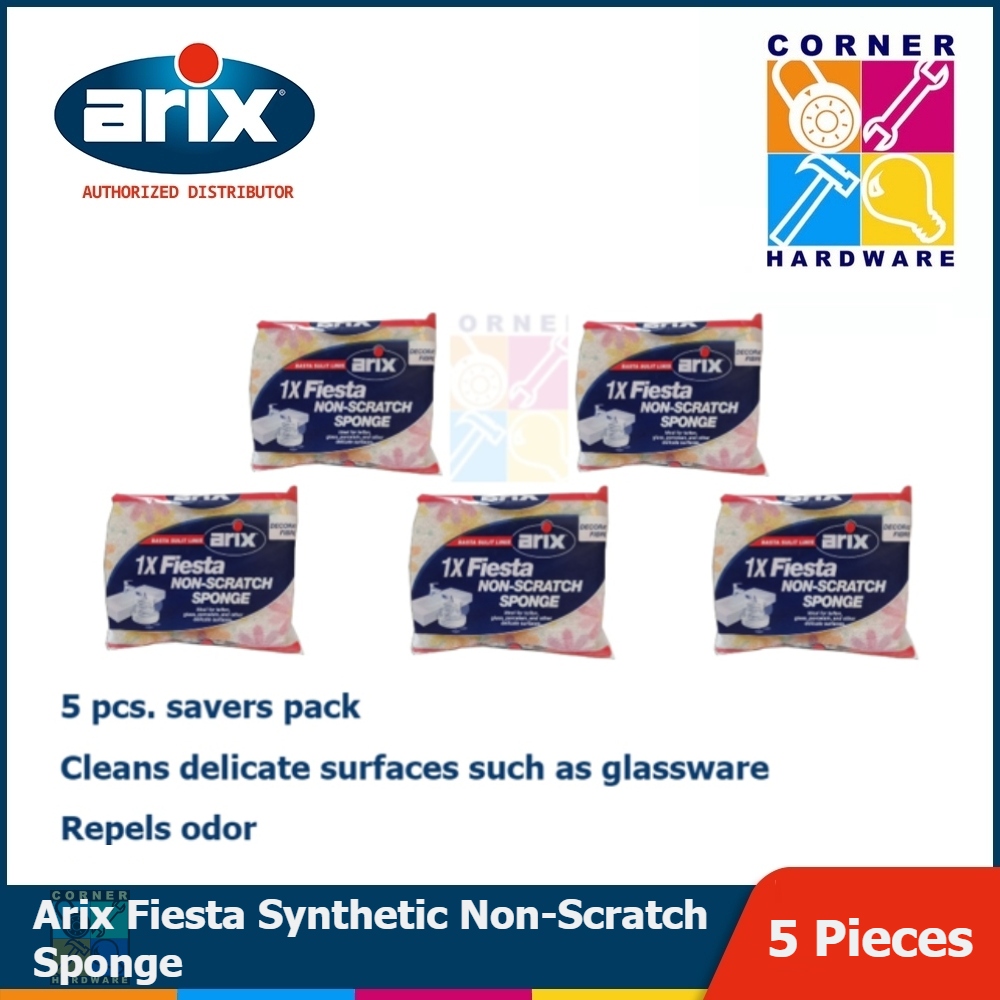 Image of ARIX Fiesta Synthetic Non-Scratch Sponge 5pcs.