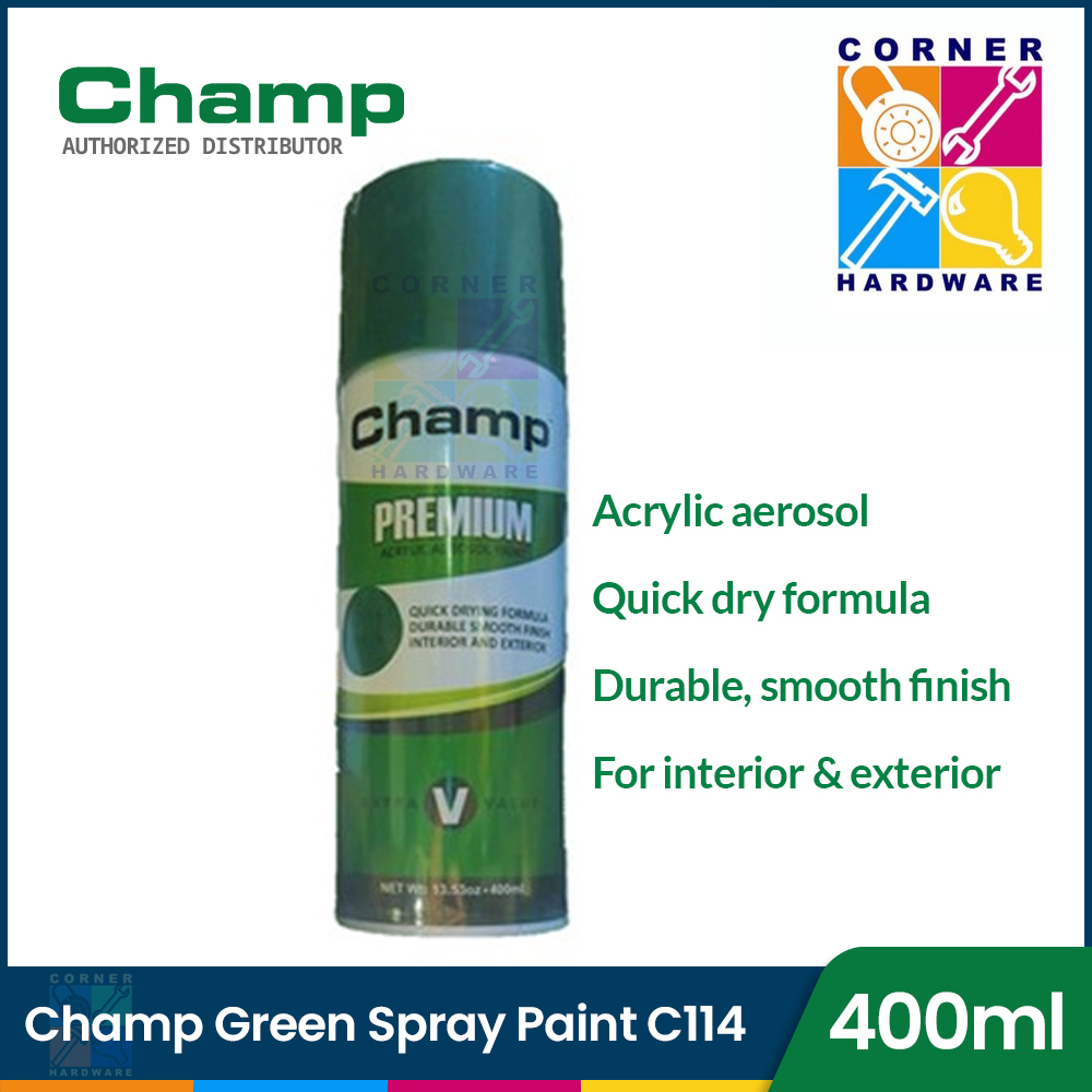 Image of CHAMP Premium Acrylic Aerosol Spray Paint Green