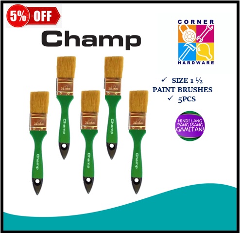 Image of CHAMP Paint Brushes 5 pcs size 1 1/2