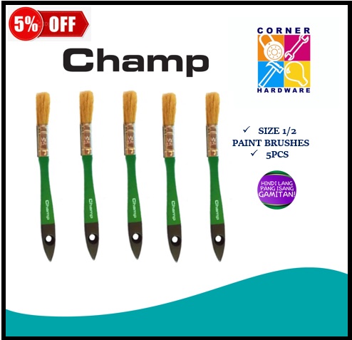 Image of CHAMP Paint Brushes 5 pcs size 1/2