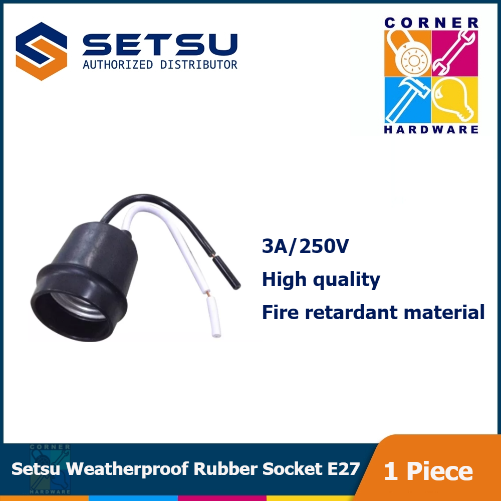 Image of SETSU Weatherproof Rubber Socket E27 1pc.