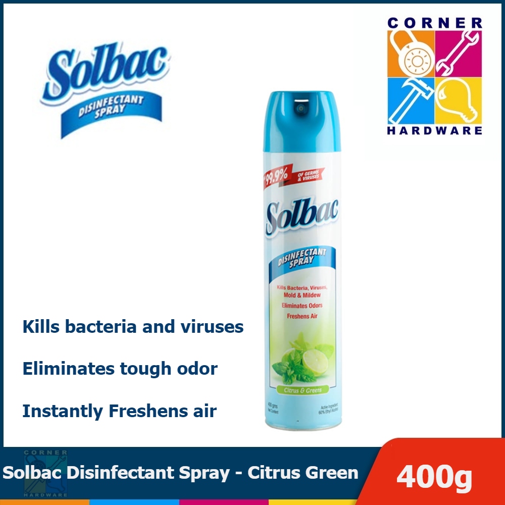 Image of SOLBAC Disinfectant Spray - Citrus Green 400g.
