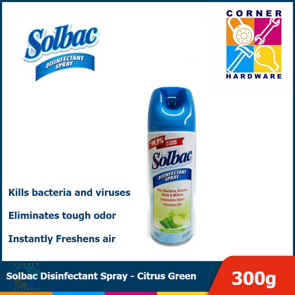 Image of SOLBAC Disinfectant Spray - Citrus Green 300g.