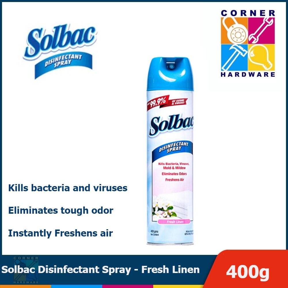 Image of SOLBAC Disinfectant Spray - Fresh Linen 400g.