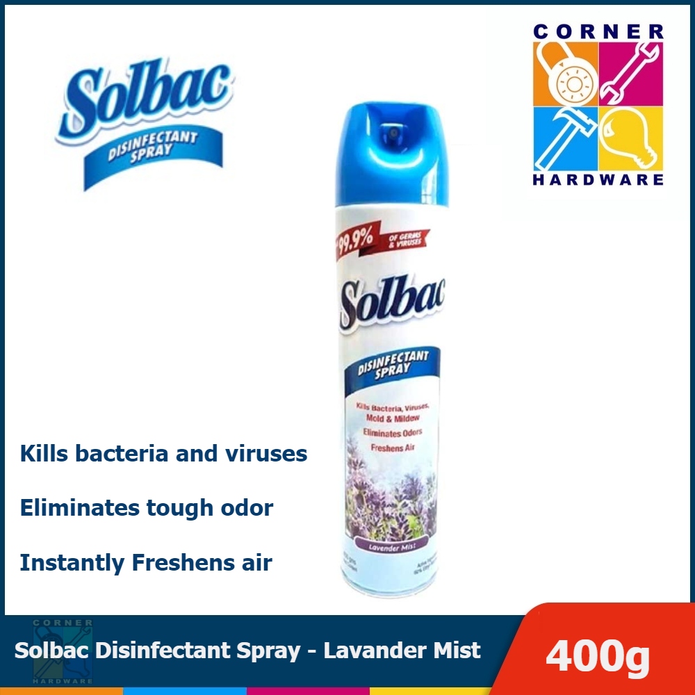 Image of SOLBAC Disinfectant Spray - Lavander Mist 400g.