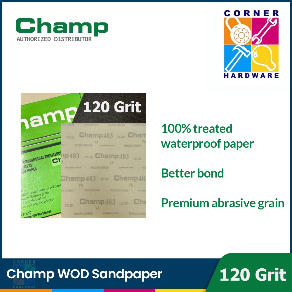 Image of CHAMP WOD Sandpaper 120 Grits