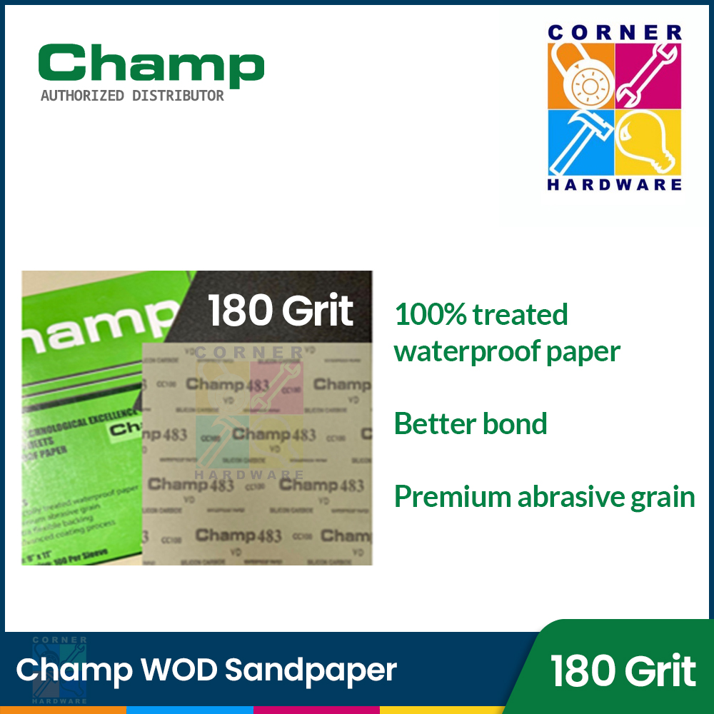 Image of CHAMP WOD Sandpaper 180 Grits