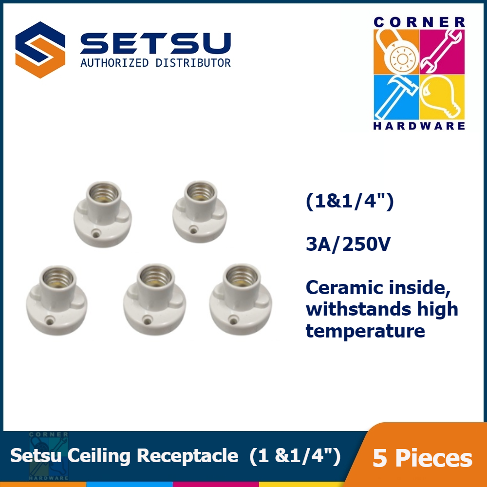 Image of SETSU Ceiling Receptacle E14 1 1/4in 5pcs.