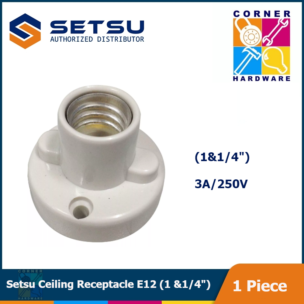 Image of SETSU Ceiling Receptacle E12 1 1/4in - Plastic
