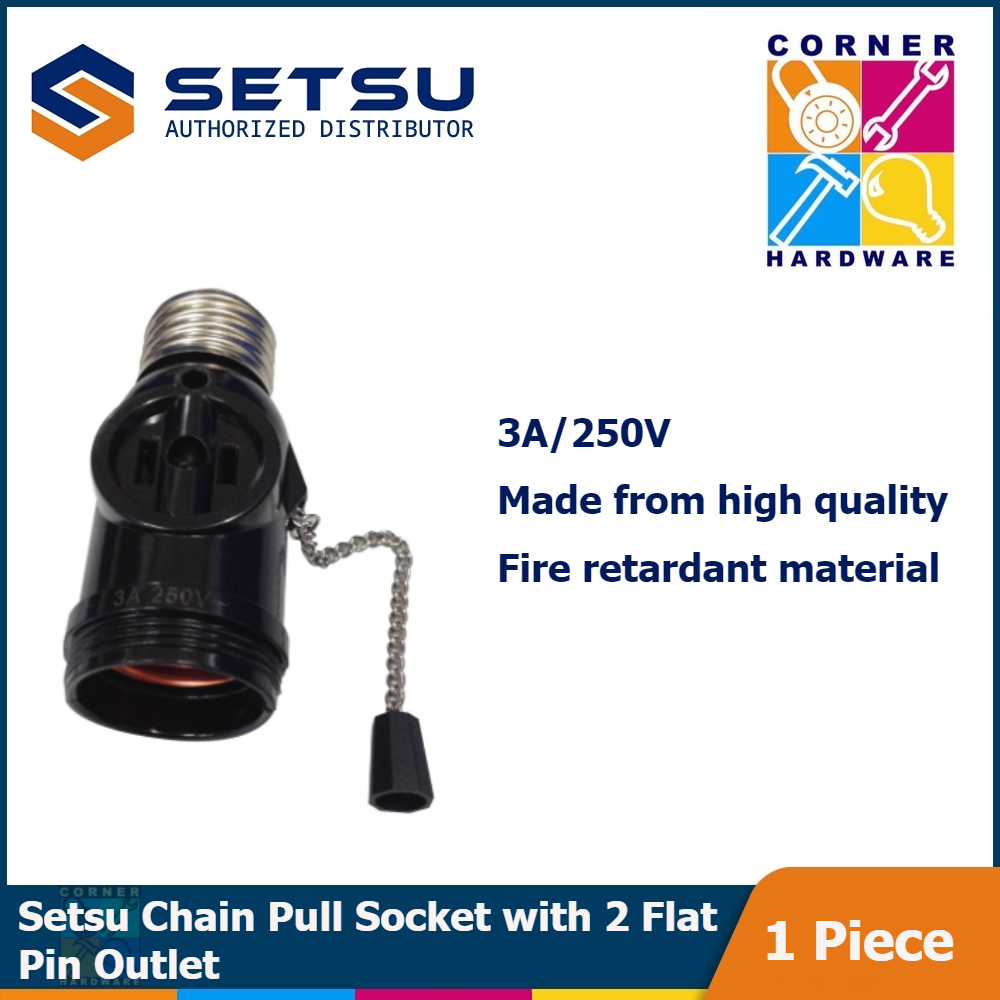 Image of SETSU Keyless Socket with 2 Flat Pin Outlet