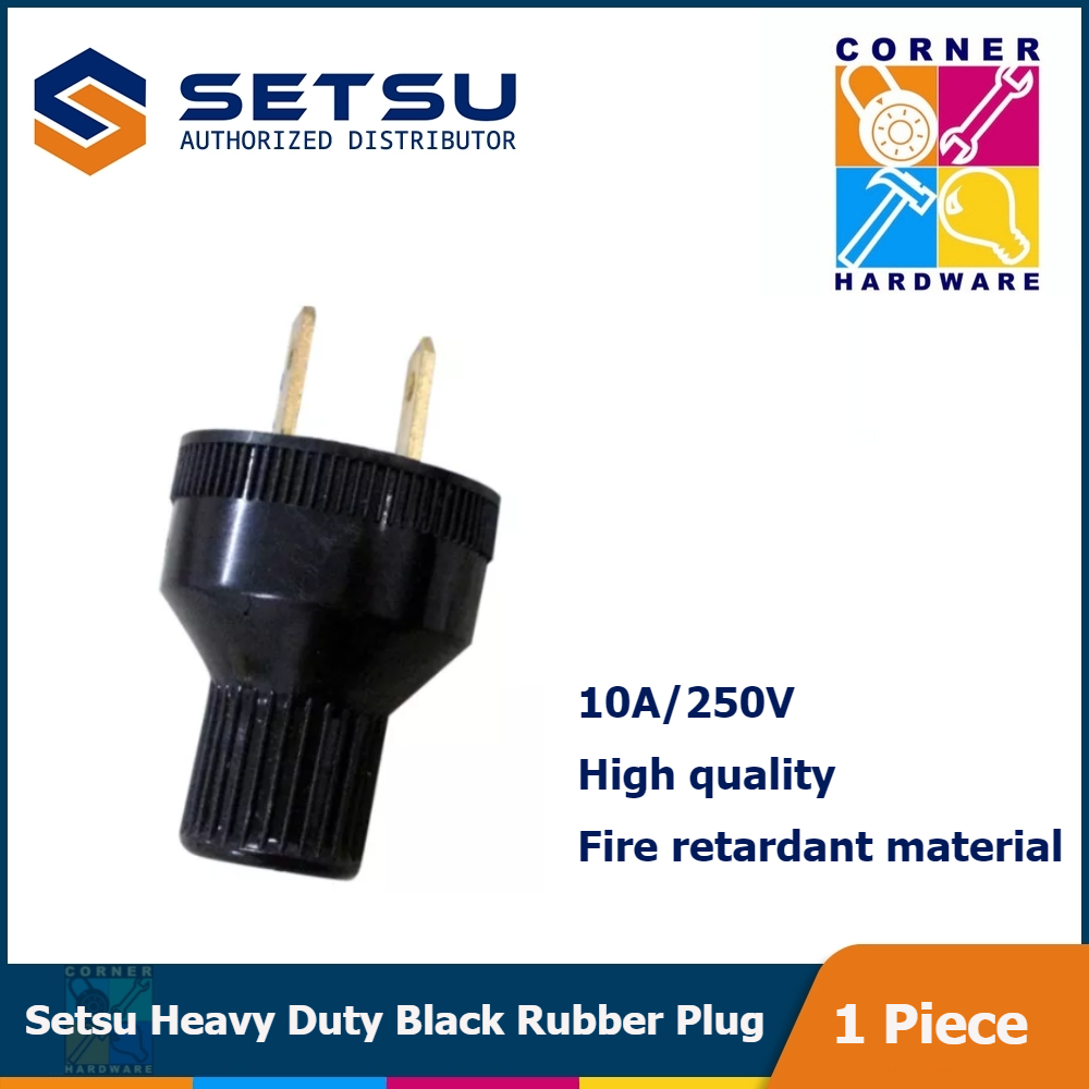 Image of SETSU Heavy Duty Black Rubber Plug
