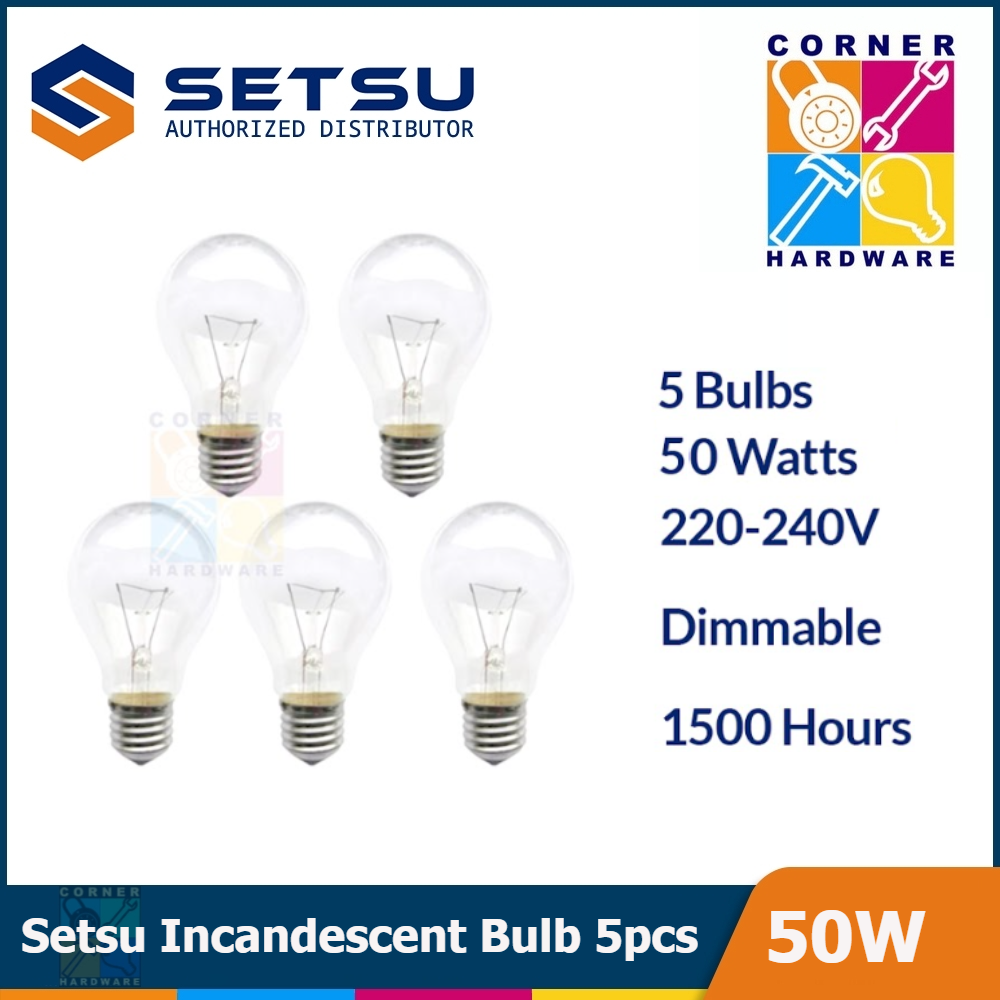 Image of SETSU Incandescent Bulb 50W 5pcs