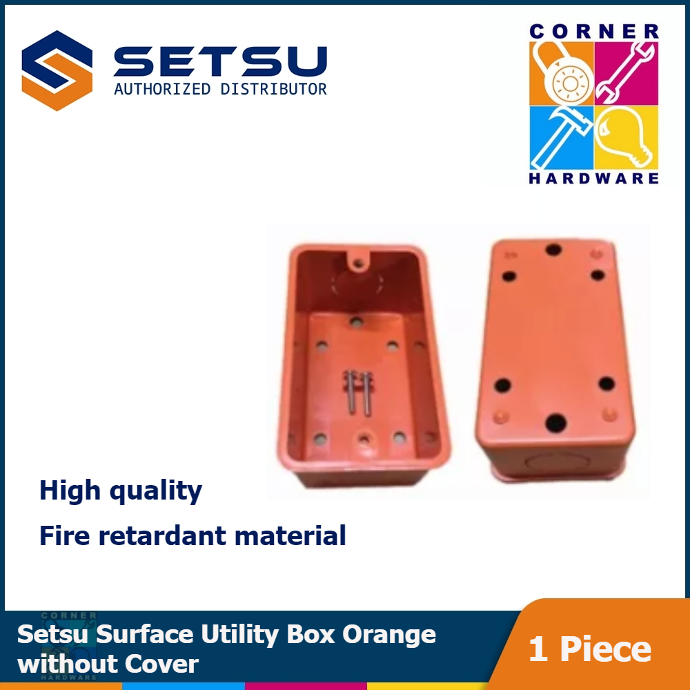 Image of SETSU Surface Utility Box Orange Without Cover