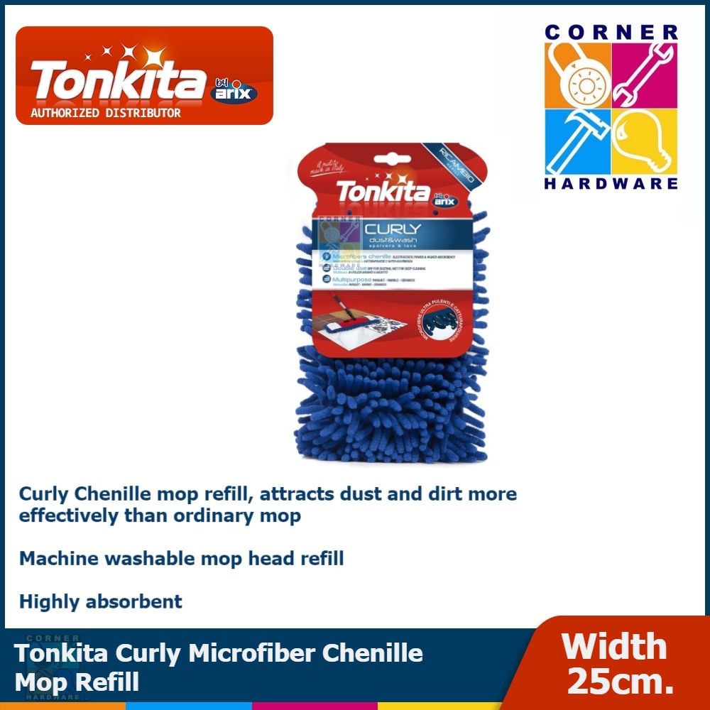 Image of TONKITA Curly Microfibre Chenille Mop Refill